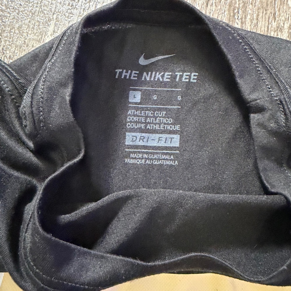 Nike Army West Point Black Knights Shirt Mens Large Black Dri-FIT Athletic Tee - Picture 3 of 5